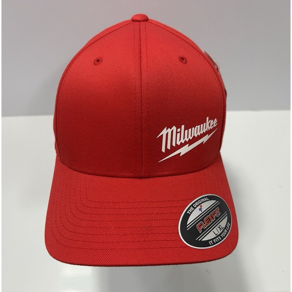 Milwaukee Hat Adult Size L/XL Flexfit NWT Tools Mr. Fixit Handyman Maintenance